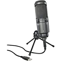 Audio-Technica AT2020USB - Micrófono (Studio- 20-20000 Hz- Cardioid- Alámbrico- 3-1m- 374g) Negro